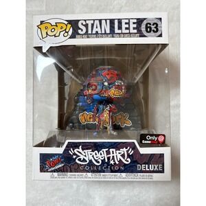 Funko Pop Deluxe Stan Lee 63 Street Art Collection GameStop Exclusive Figure